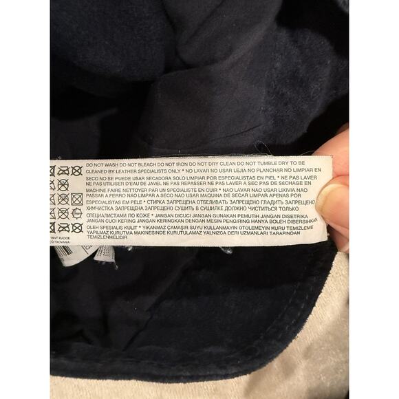 Mango Suede Leather Moto Jacket US XS silver hardware Black - Picture 10 of 12